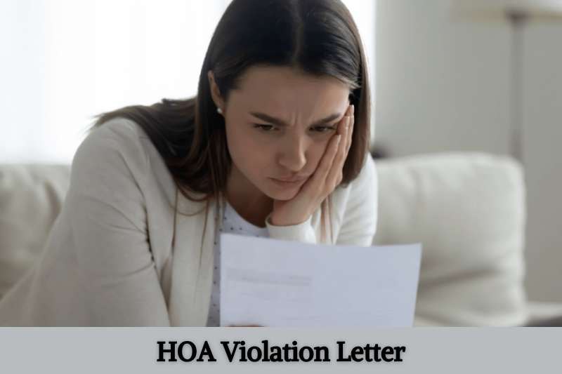 HOA Violation Letter